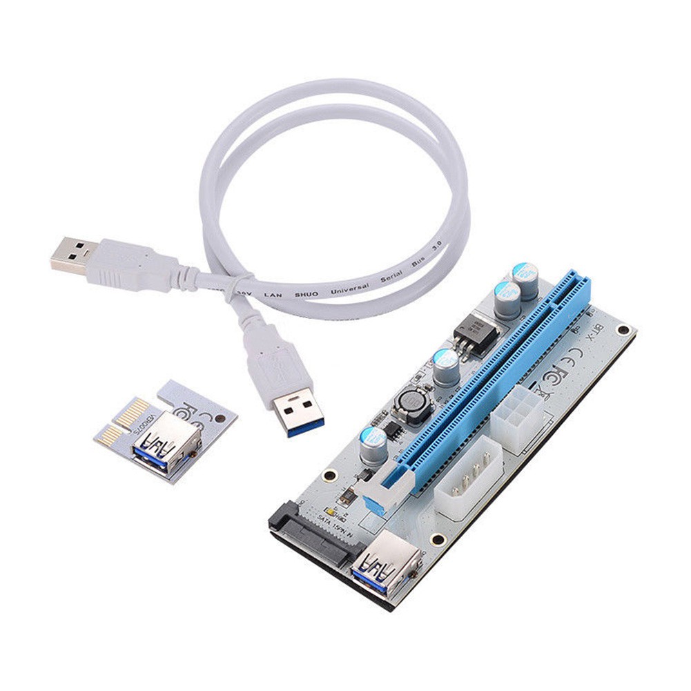 Dây cáp nối dài chuyển đổi từ USB 3.0 PCI-E Express 1x thành 16x cho SATA