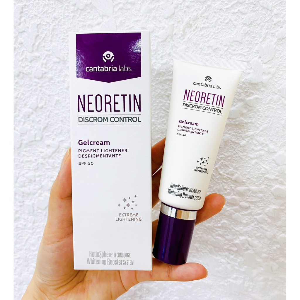 [Neoretin Chính Hãng] Kem chống nắng dưỡng trắng và làm mờ đốm nâu Neoretin Discrom Control Gel Cream SPF 50 40ML