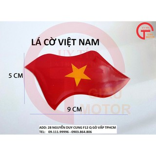 [HÀNG MỚI] LÁ CỜ VIỆT NAM SIZE 8CM x 5CM BẰNG DECAL DẺO DÁN TRANG TRÍ