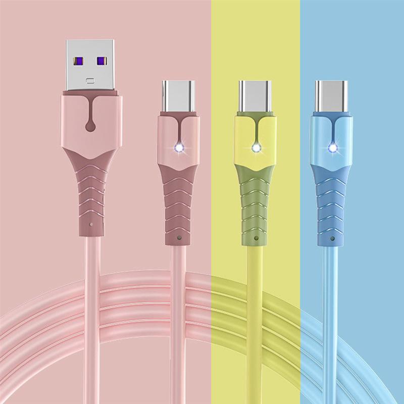 Dây Cáp TZUZL Hỗ Trợ Sạc Nhanh 5a Với 5 Màu Sắc Tiện Dụng Cho Ios Type-C Micro