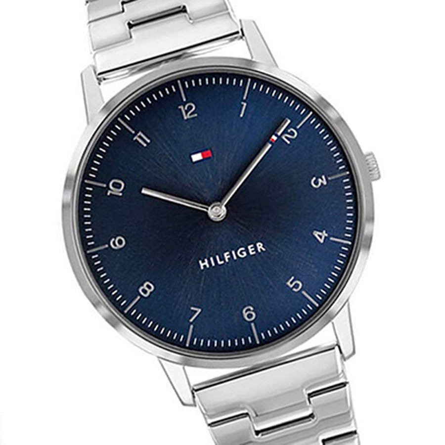 Đồng Hồ Tommy Hilfiger Nam Dây Kim Loại Pin-Quartz 1791581 - Mặt Xanh (40mm)