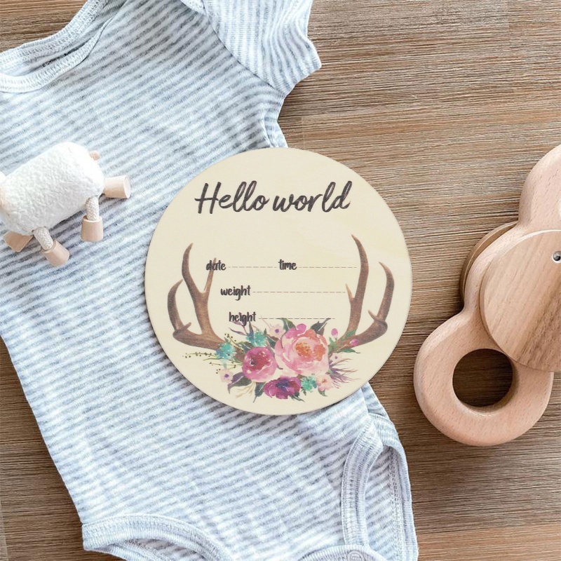 Thẻ Ghi Số Tháng Sinh Nhật Đánh Dấu Cột Mốc Tháng Cho Bé Sơ Sinh