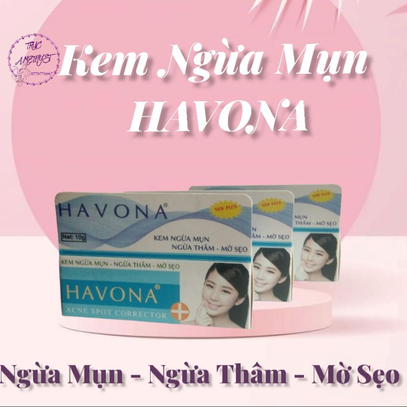 COMBO 3 HỘP KEM NGỪA MỤN THÂM DỊ ỨNG HAVONA (NEW)