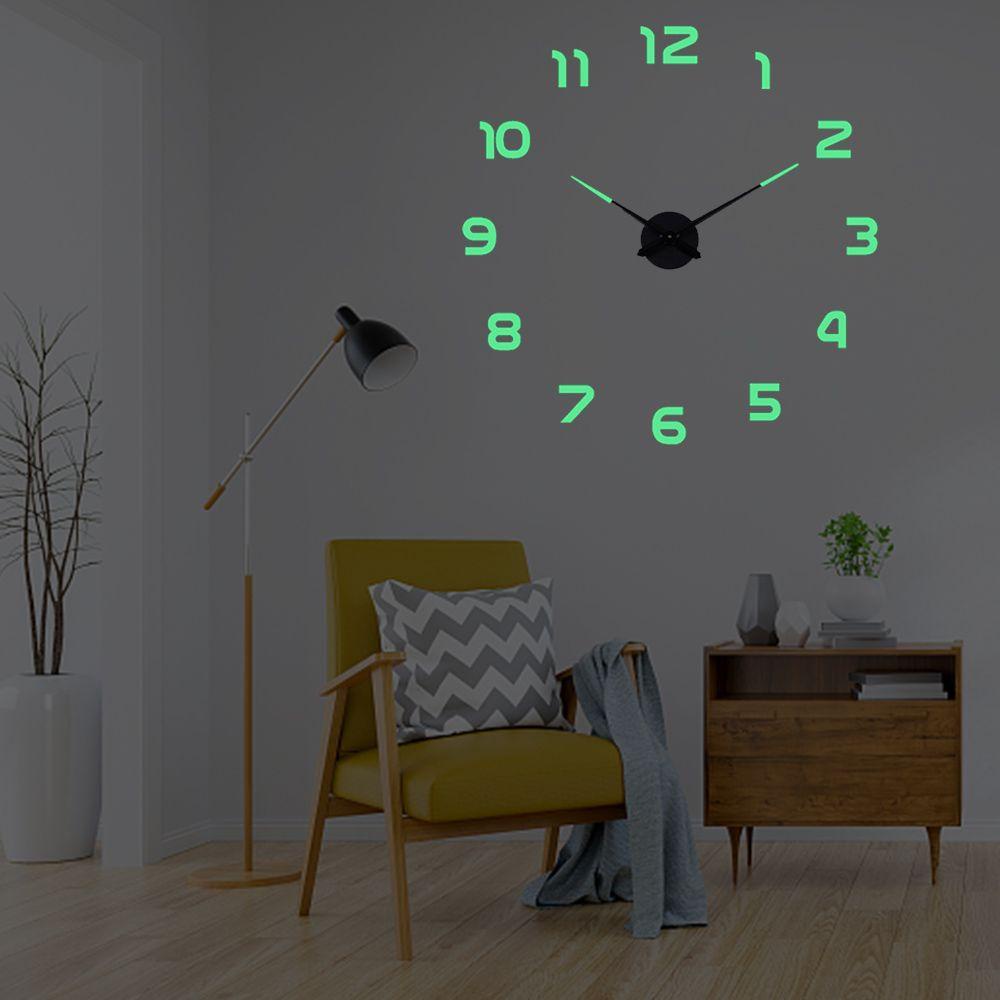Đồng Hồ Treo Tường Dạ Quang 3D DIY