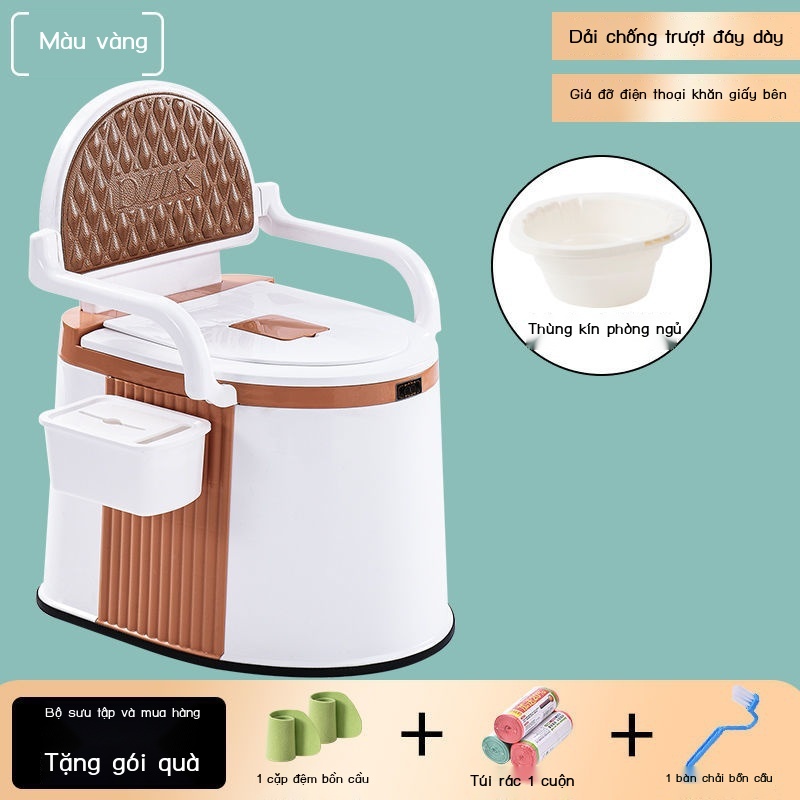 Người phụ nữ có thai nhà vệ sinh người già có thể di chuyển nhà vệ sinh hộ gia đình di động người già đêm xô nước tiểu n