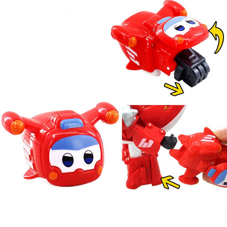 Bộ mô hình super wings đội bay siêu đẳng máy bay Jett tia chớp cỡ lớn và thú cưng đồ chơi trẻ em