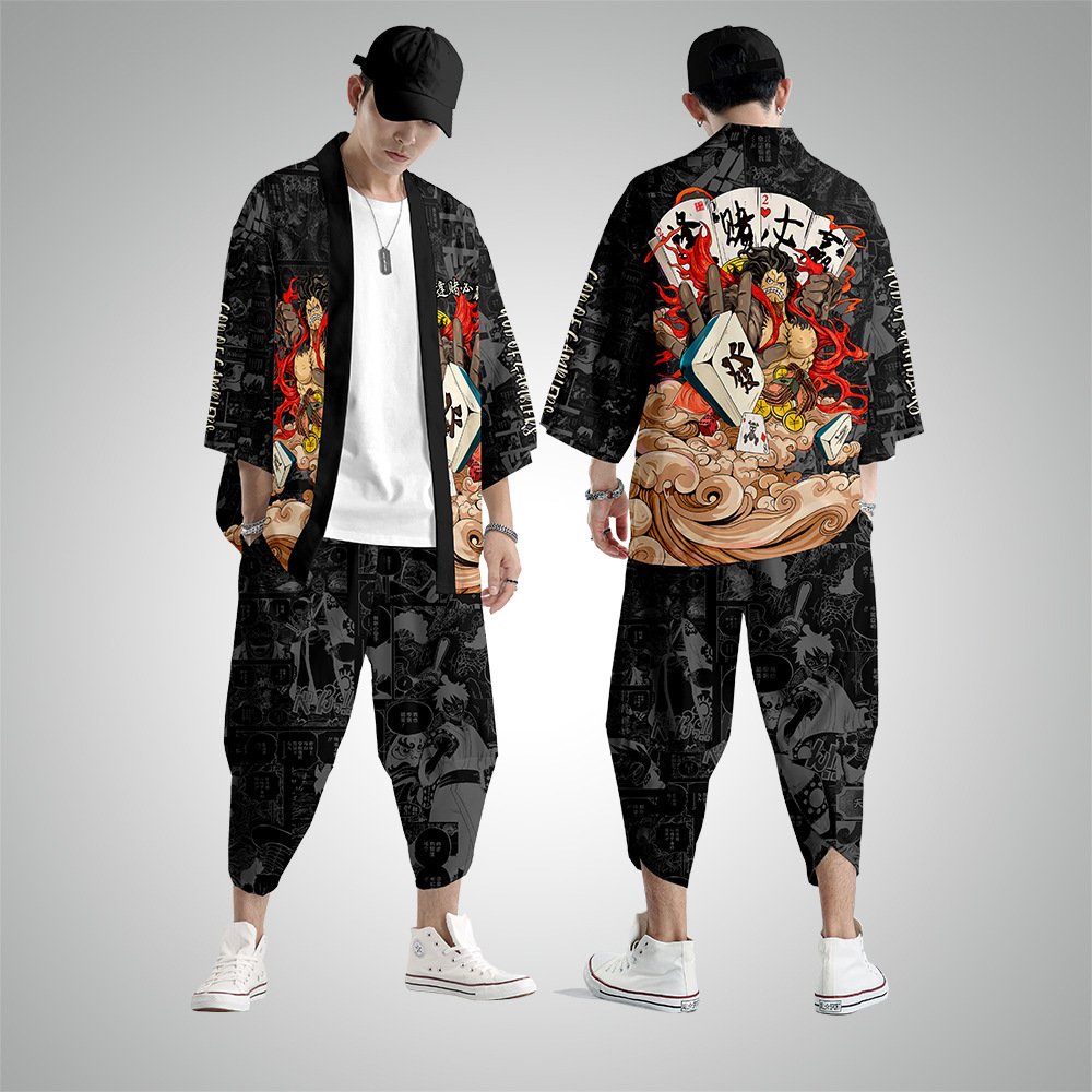 Áo khoác kimono haori POKER nhật bản