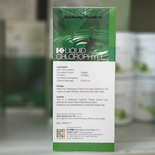 Nước Diệp Lục Klinh 500ml Chính Hãng