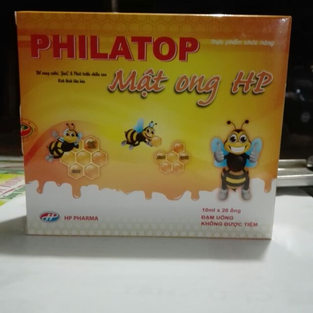 Đạm uống philatop mật ong HP hộp 20 ống