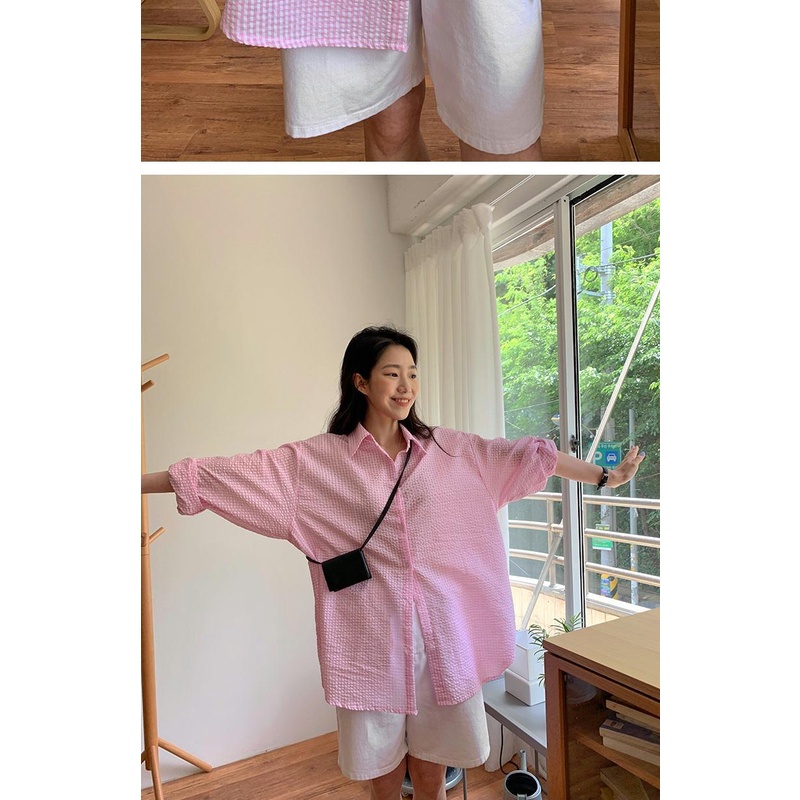 Áo Sơ Mi Nữ Tay Dài Dáng Rộng Phong Cách Hàn Quốc Thời Trang Mùa Thu Mới 2022