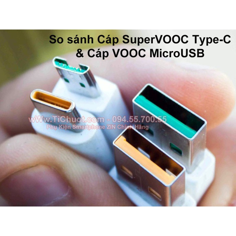 [Chính Hãng-Ảnh Thật] Cáp OPPO Sạc Nhanh 6.5A SuperVOOC 2.0 50W 65W 67W Type-C ZIN Lõi vàng