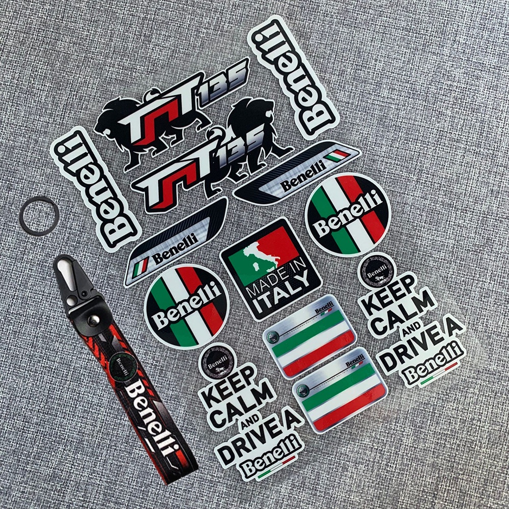 Bộ nhãn dán trang trí xe máy Benelli 600 300 250 302 bằng da nylon phản quang 3D