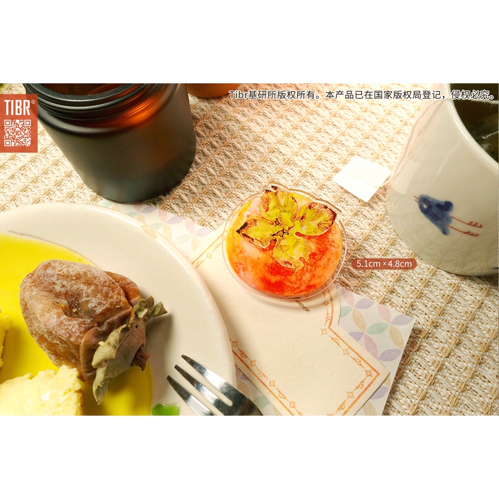Junarystudio - Kẹp giấy và sổ tay hoa quả mùa thu hãng TIBR dùng trong làm journal
