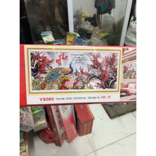 Tranh đính đá cha mẹ df399