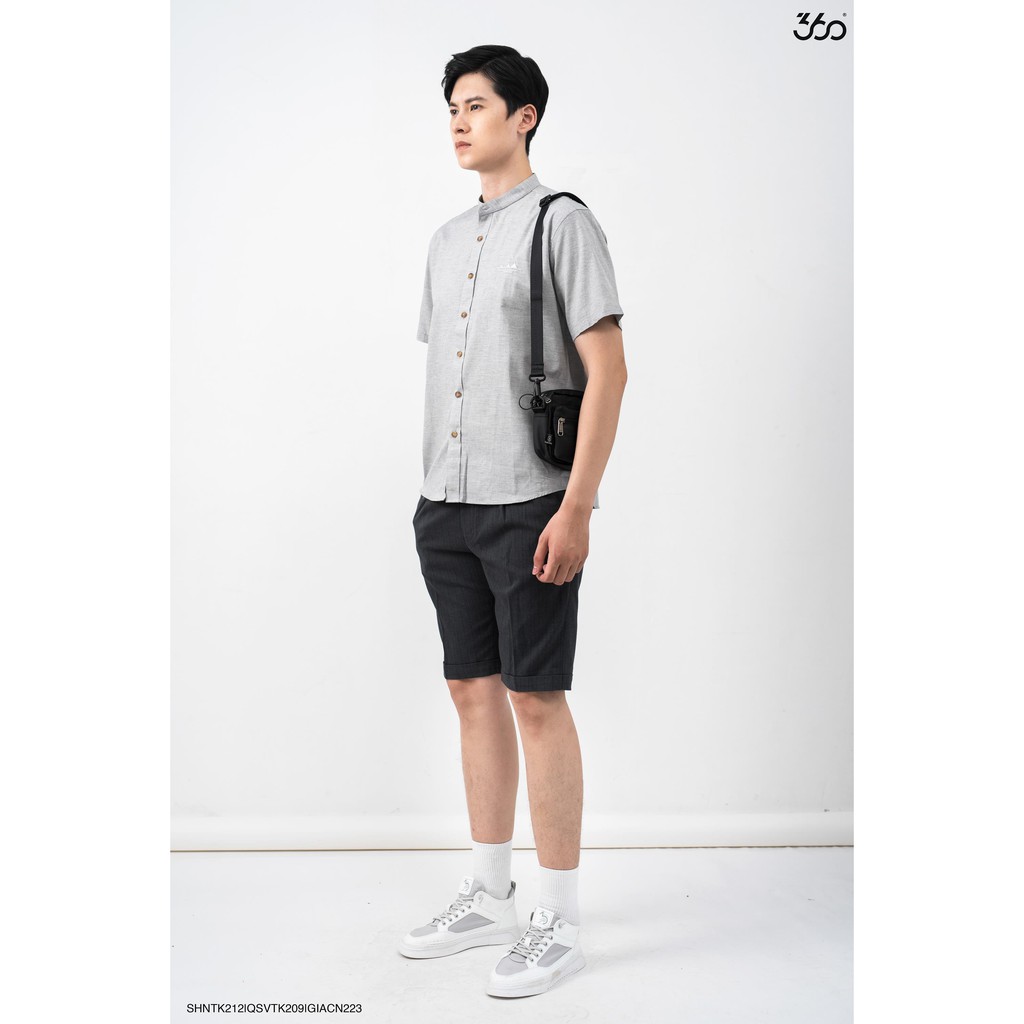 Áo sơ mi ngắn tay cổ tàu local brand 360 Boutique-SHNTK212 | BigBuy360 - bigbuy360.vn