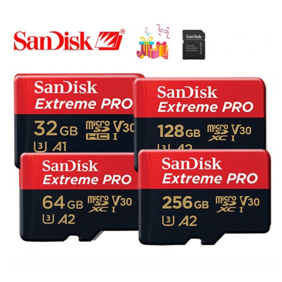 Thẻ Nhớ 128GB 8GB 16GB 32GB 64GB C10 A2 90MB/s Micro SD525X Chất Lượng Cao