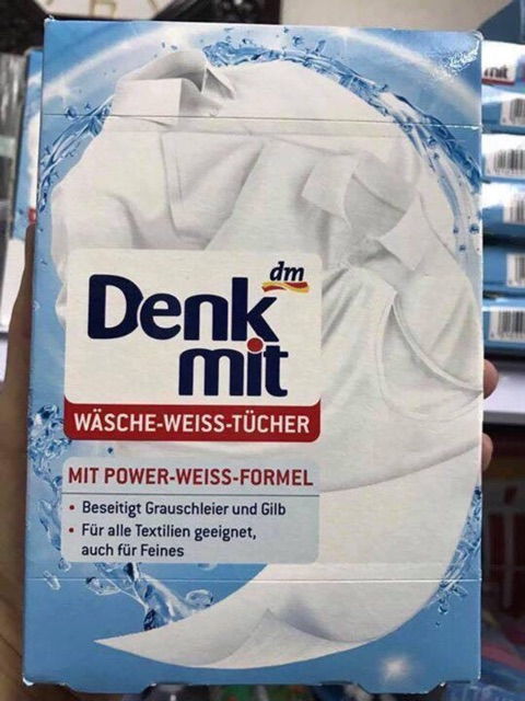 Miếng giặt tẩy trắng quần áo Denkmit