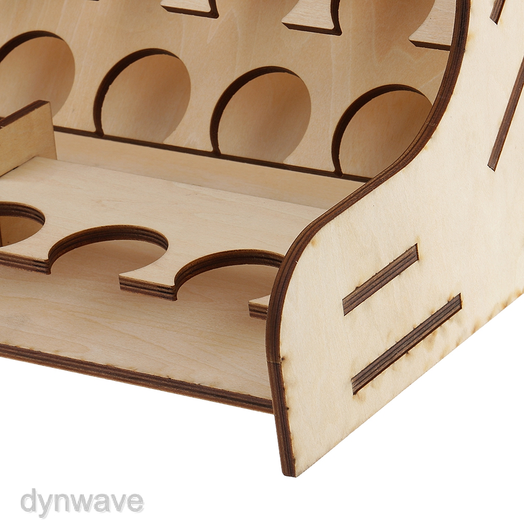 Giá Đỡ Lọ Màu Sơn Bằng Gỗ Tiện Dụng