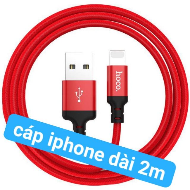 cáp sạc iphone ho co dài 2 mét