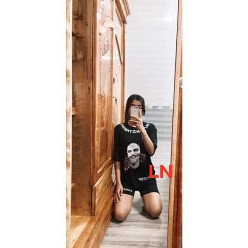 Bộ áo phông người bịt mặt vòng cổ BAL TH6