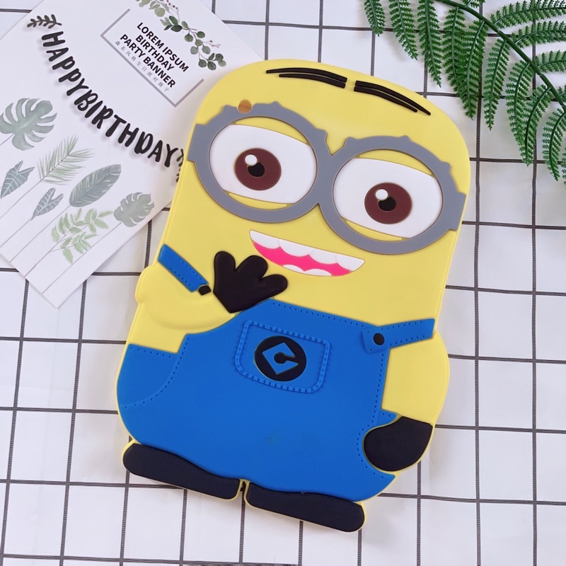 Vỏ Ốp iPad 2/3/4/5/Air 1 Silicon Dẻo Hình Minion Ngộ Nghĩnh