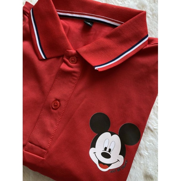 Áo gia đình có cổ/cổ trụ logo mickey nhỏ 3/4/5 người- cổ trụ- hàng xịn- family store