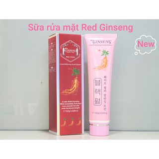Sữa rửa mặt Red ginseng, SRM dưỡng trắng da, mờ nám Red ginseng