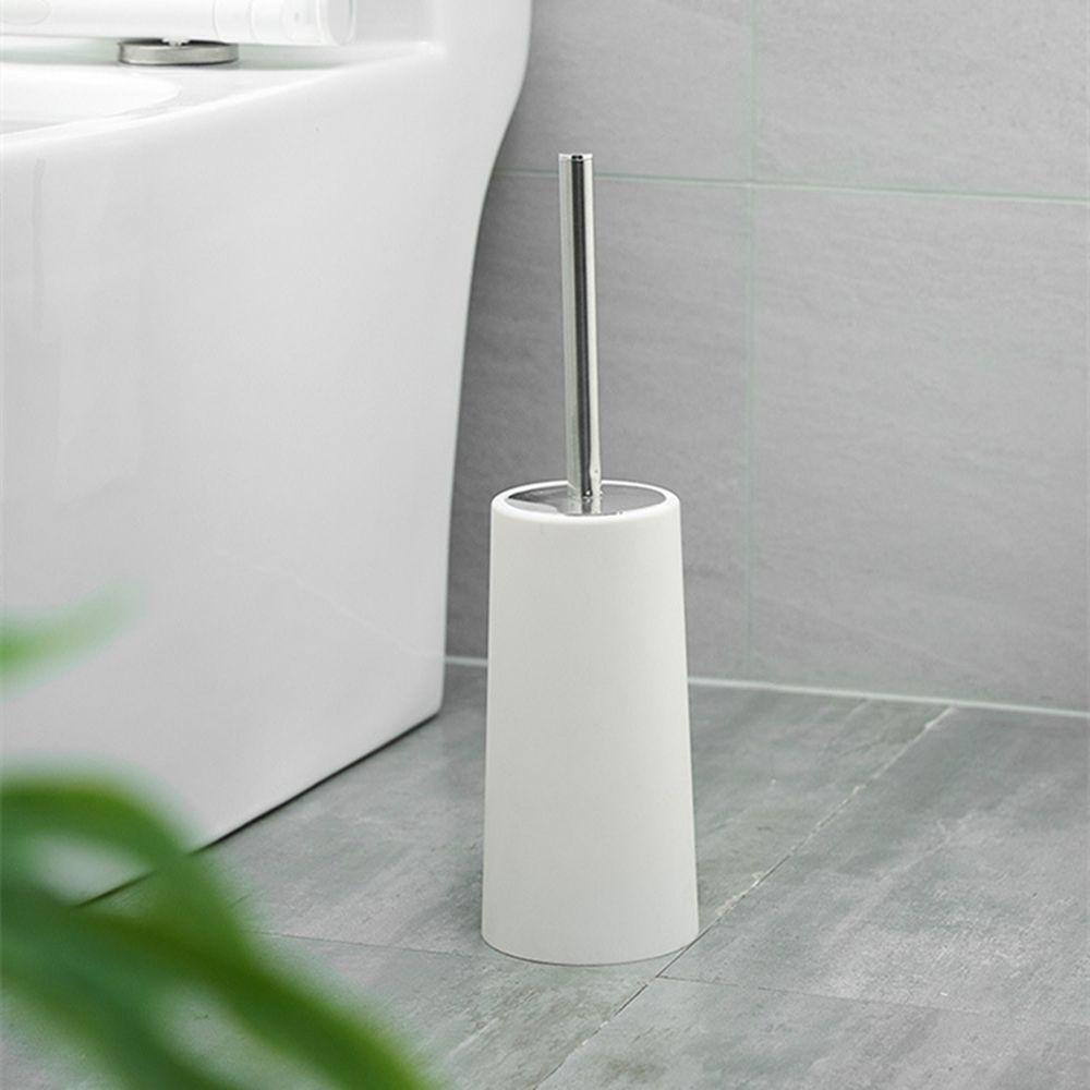 Bộ Giá Đỡ Bàn Chải Chà Toilet Bằng Thép Không Gỉ Với Tay Cầm Dài Tiện Dụng