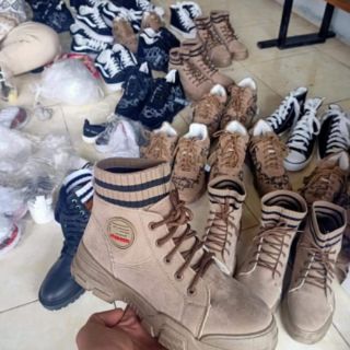 Giày boot cổ cao full hộp (có ảnh thật)