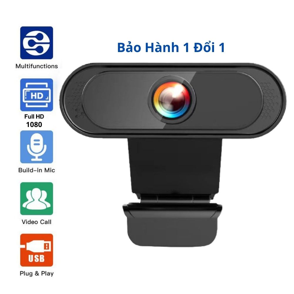 Webcam máy tính laptop livestream có Mic Full HD PC Gaming 1080P High Solution , Bảo hành 12 tháng