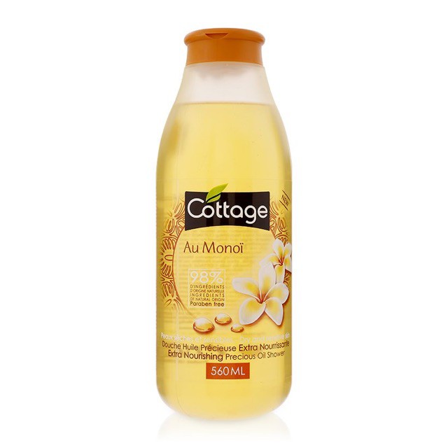 SỮA TẮM TRẮNG DA/ COTTAGE / Sữa Tắm Dưỡng Trắng Da Cottage 560ml Pháp