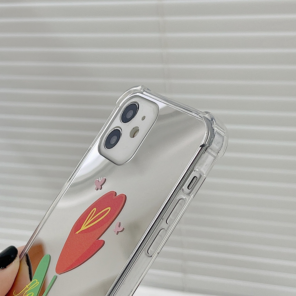 Ốp lưng iphone Ốp Điện Thoại TPU silicone Mặt Gương Thời Trang Cho iPhone 11 pro max X Xr 14pro max 7 8 Plus 13 12 pro max Dinuo case
