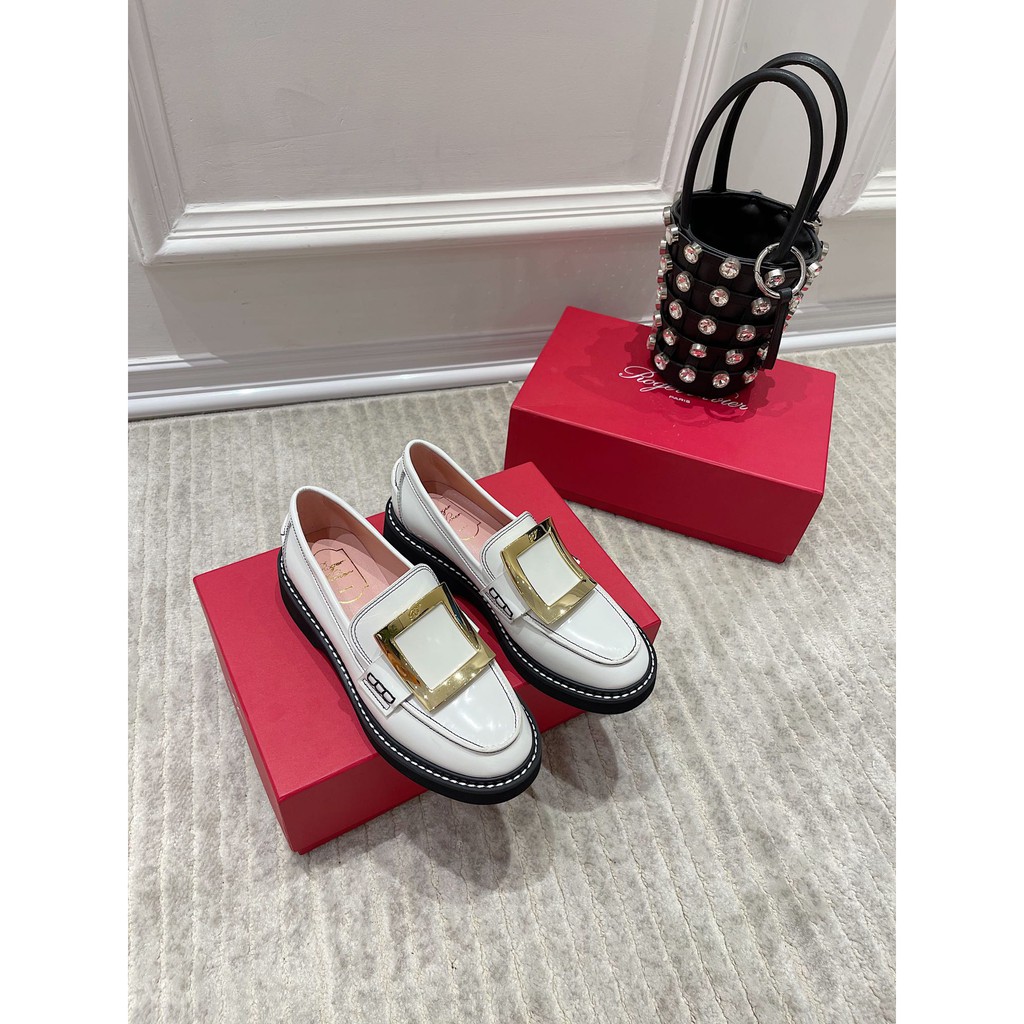 Giày oxford cao cấp da thật Roger Vivier thiết kế sang trọng và nổi bật | BigBuy360 - bigbuy360.vn