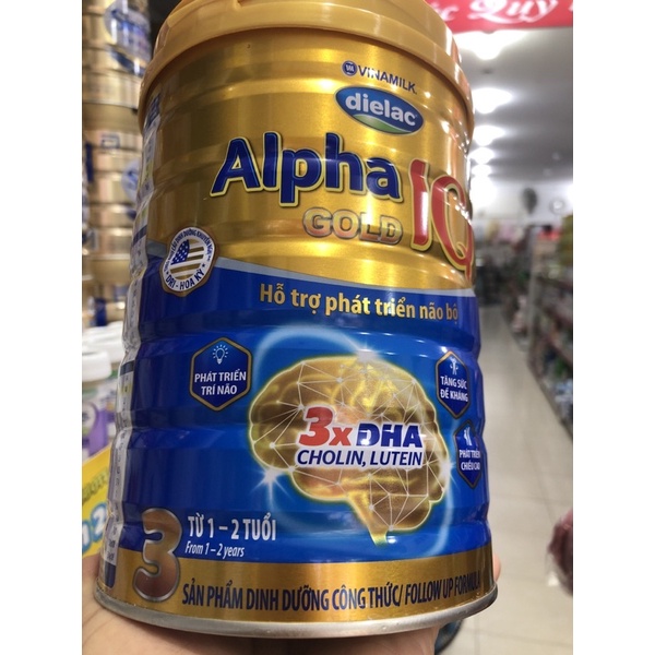 Sữa _ dialac- Alpha gold 3 mẫu  mới  (900g)