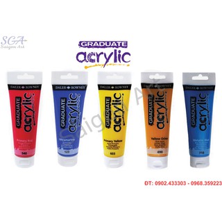 [Sale-off] Màu acrylic Daler Rowney dòng GRADUATE tuýp 120ml