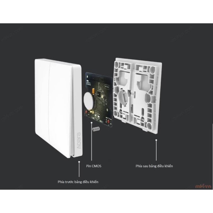 Công tắc thông minh Aqara D1 - Bản có N - Zigbee 3.0 - Hỗ trợ Homekit - 2200w