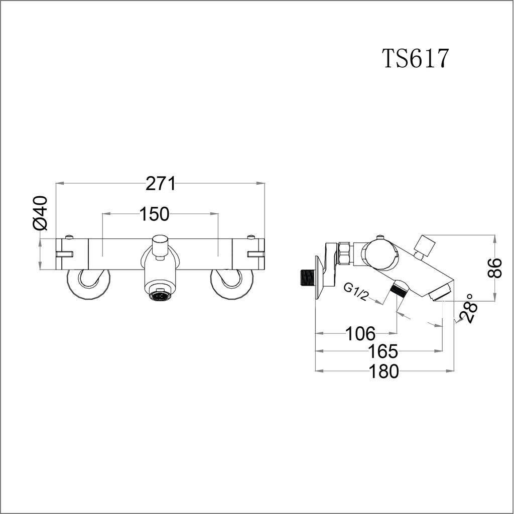 [Caesar] Sen tắm nhiệt độ TS617