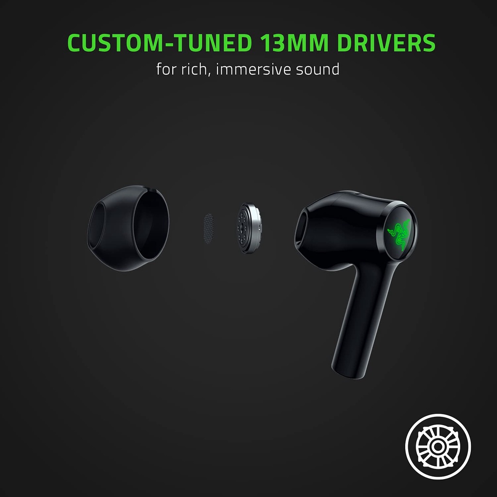 Cặp Tai Nghe Bluetooth 5.0 Không Dây RAZER Hammerhead Chống Thấm Nước