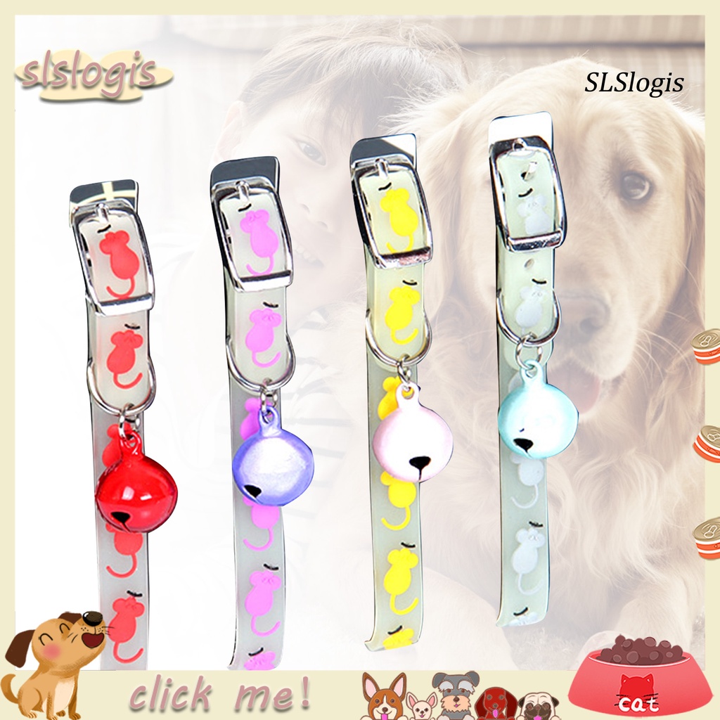 Bộ 4 Vòng Cổ Silicone Phát Sáng Cho Thú Cưng