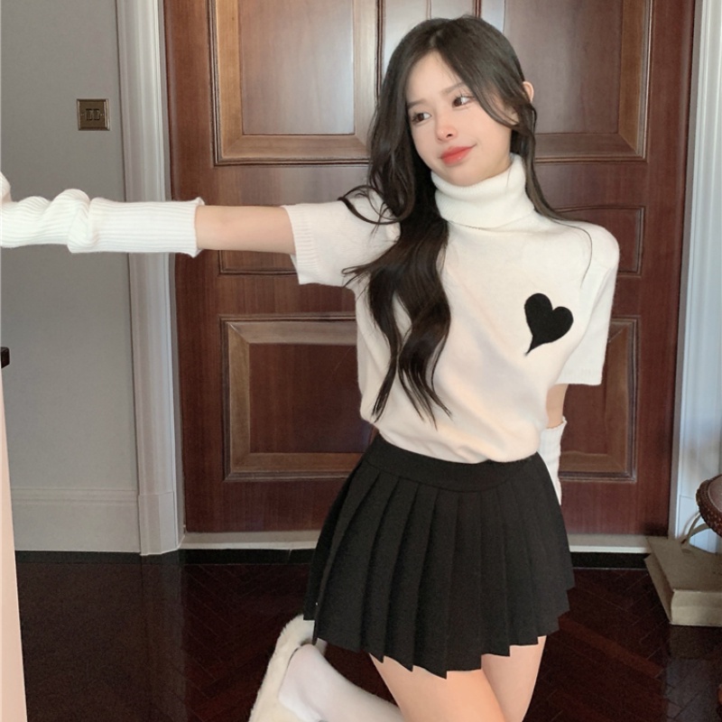 Áo sweater Perty dệt kim cổ lọ thời trang Hàn Quốc quyến rũ dành cho nữ