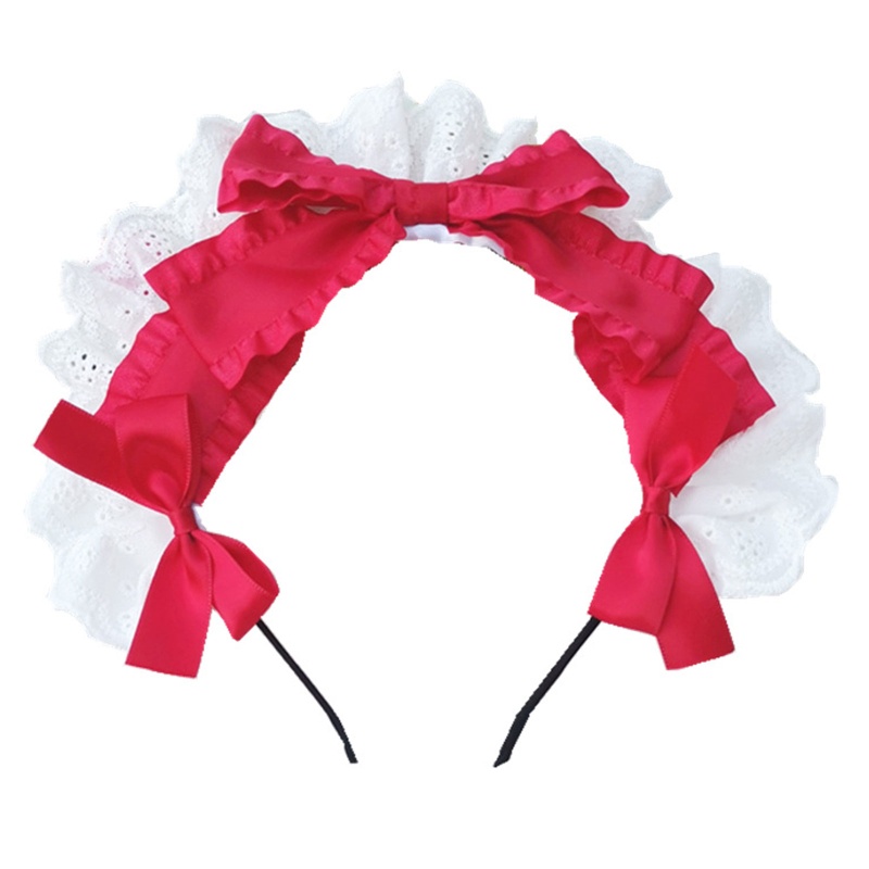 Cài Tóc Đính Nơ Ren Phong Cách Lolita Ngọt Ngào