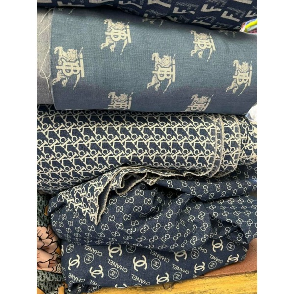 Vải jean chữ co giãn