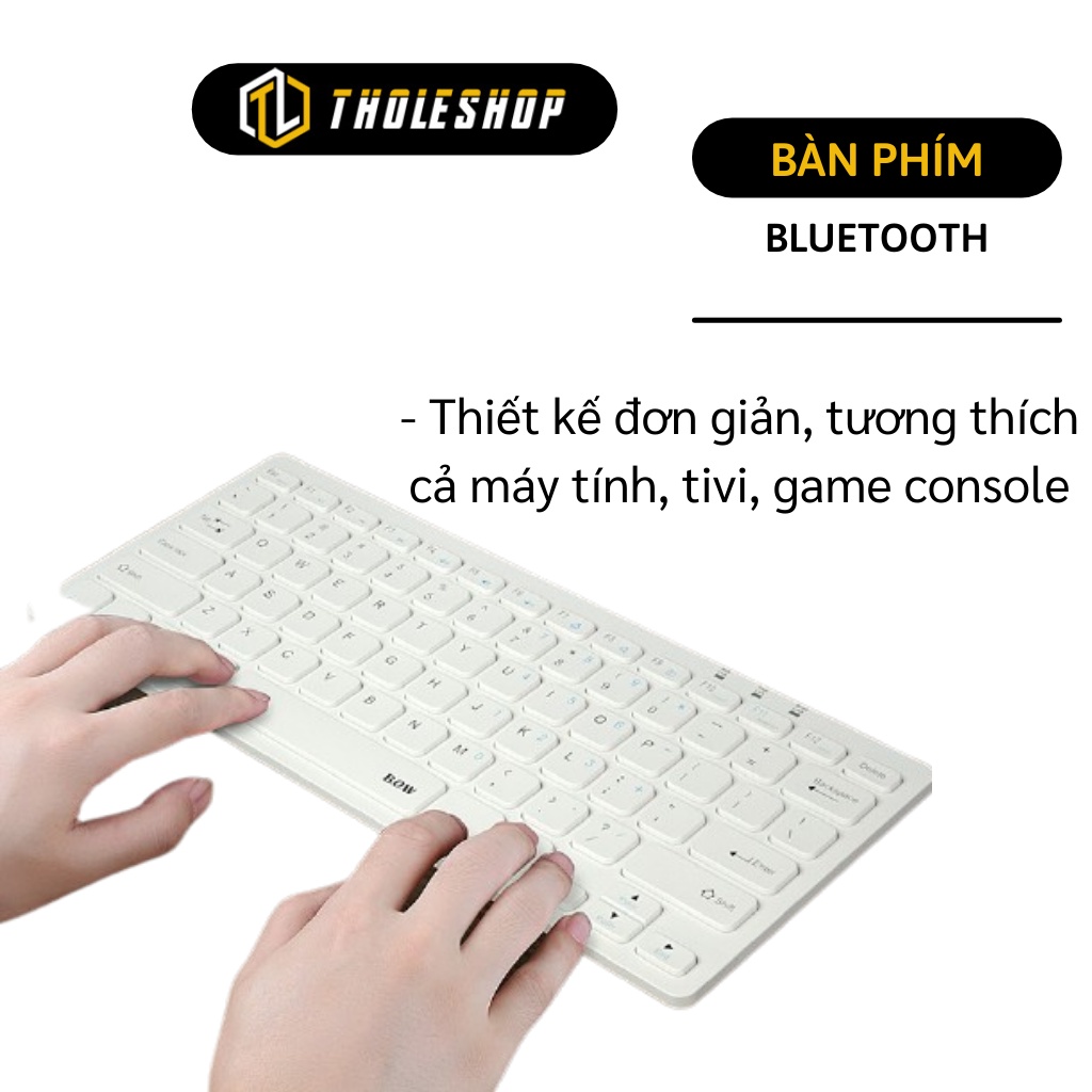 Bàn Phím Bluetooth - Bàn Phím Không Dây Kết Nối Điện Thoại, Ipad, Tivi Gọn Nhẹ 1657