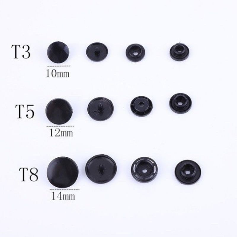 1 hộp 1000 bộ cúc KAM chính hãng các size, màu đen và trắng [ NOON FASHION]