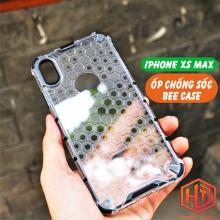 Ốp lưng iphone xs max bee case vân tổ ong chống va đập không ố vàng bảo vệ camera phụ kiện huỳnh tân store