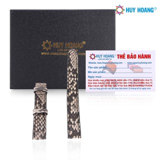 Dây đồng hồ da trăn size nhỏ Huy Hoàng LS8307 - màu da nguyên thuỷ ( Size 12 - 14)