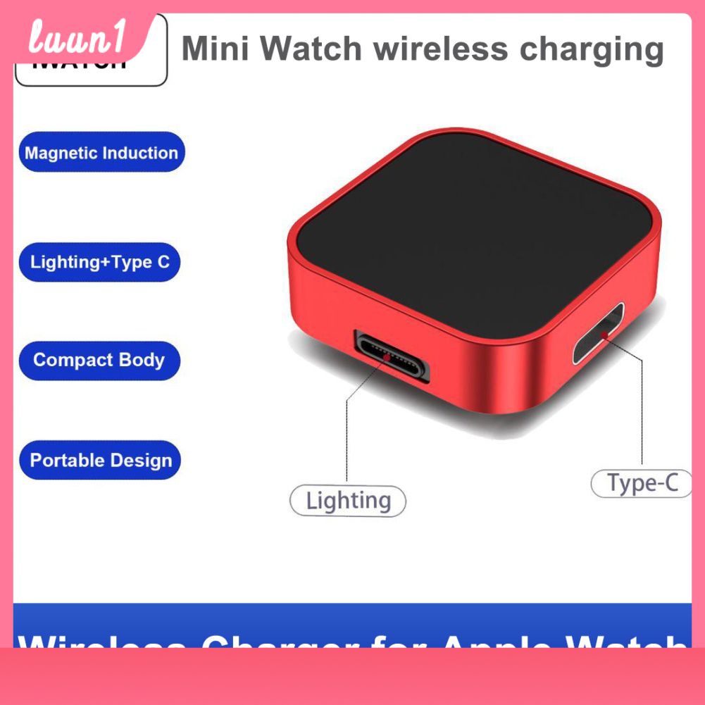 Còn Hàng 2 Trong 1 Từ Adapter Sạc Cho Đồng Hồ Apple 7 6 5 4 3 2 1 Loa Di Động Không Dây dây Sạc Móc Khóa Cho Iwatch Series Cá Tuyết
