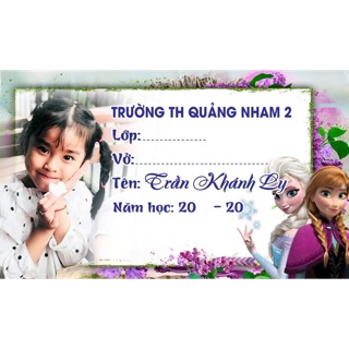 Nhãn vở - ticker cho bé