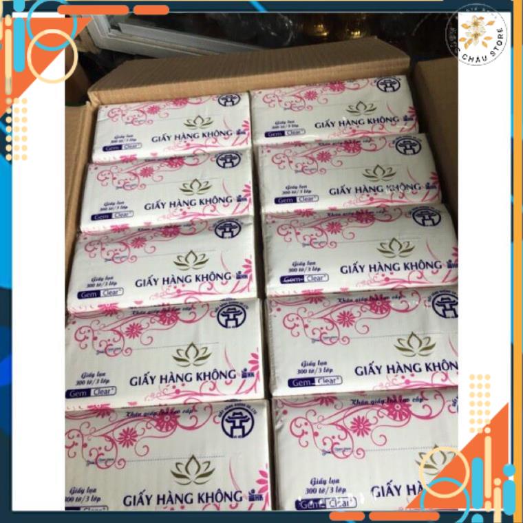 Khăn giấy ăn hàng không cao cấp 1 gói rút dai mịn không mùi hóa chất NGỌC CHÂU STORE