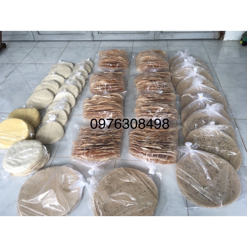 Bánh tráng Mỹ Lồng bánh nặng từ 600gr/chục 10 bánh